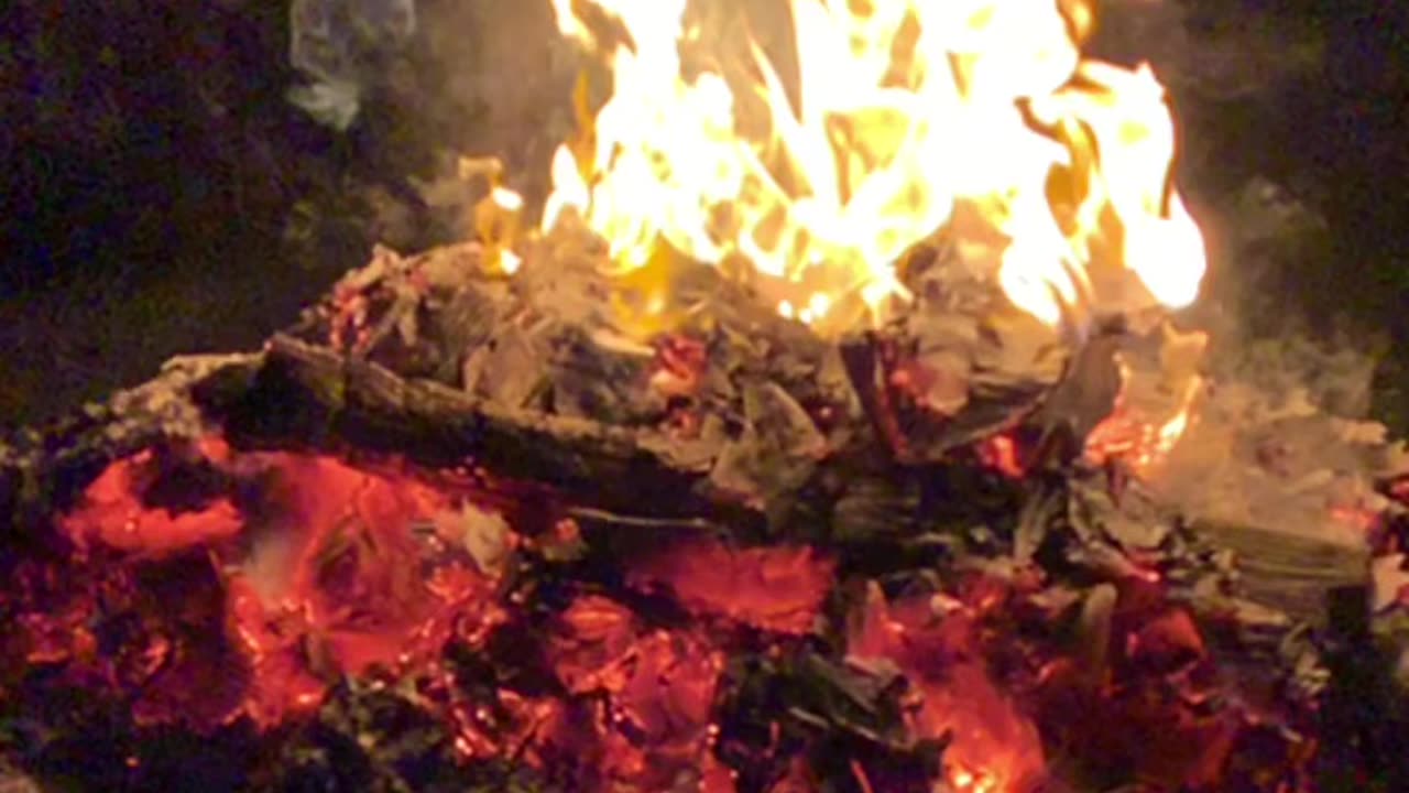 Fire in slow motion