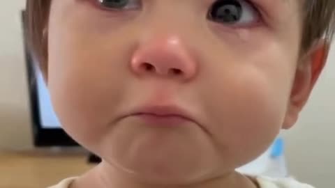 cute baby crying