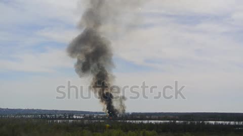 Smoke coming out from the country side