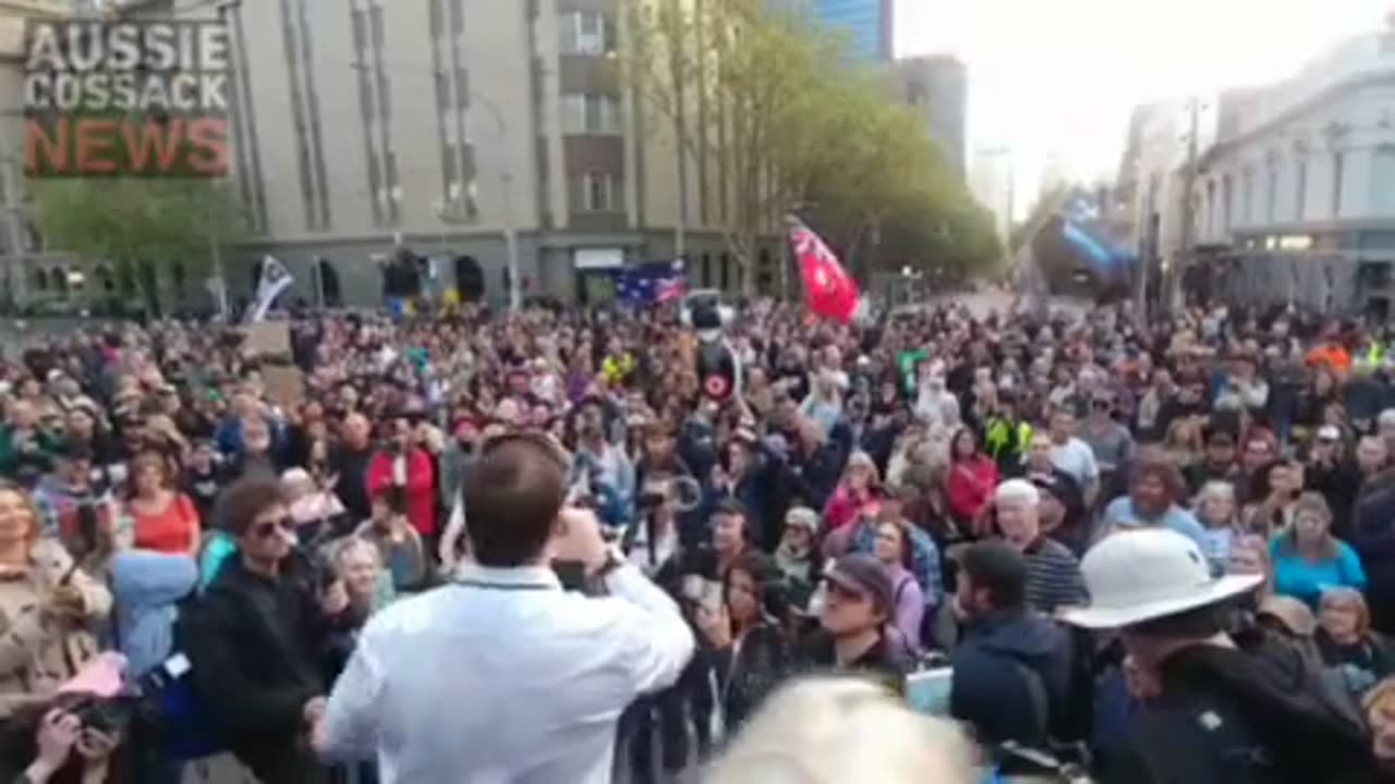 Massive Street Party Celebrating the Resignation of Dan Andrews Blocks Roads Around Parliament House