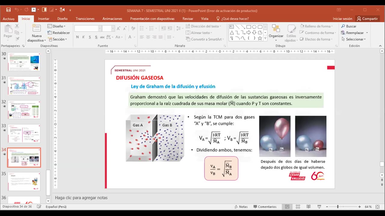 SEMESTRAL VALLEJO 2021 | Semana 07 | Química