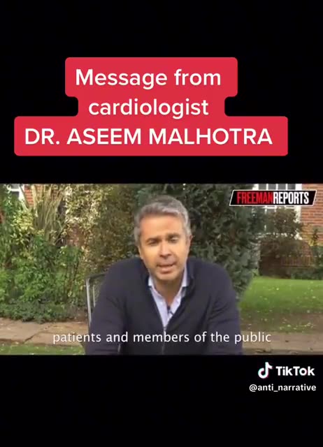 Message from cardiologist Dr. Aseem Malhotra