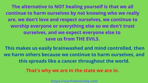 Why don't you want to heal yourself emotionally