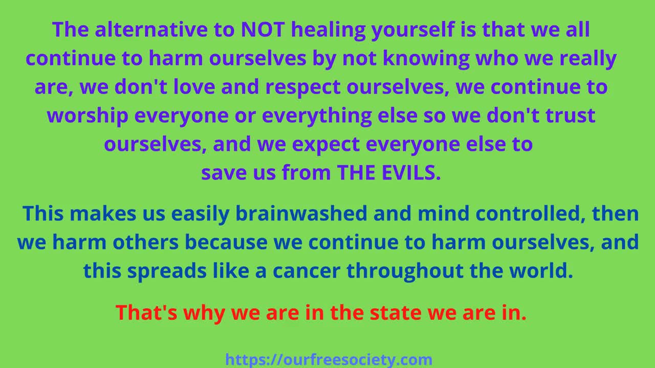 Why don't you want to heal yourself emotionally