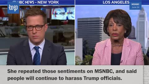 Remember this Crook Rep Waters calling for violence