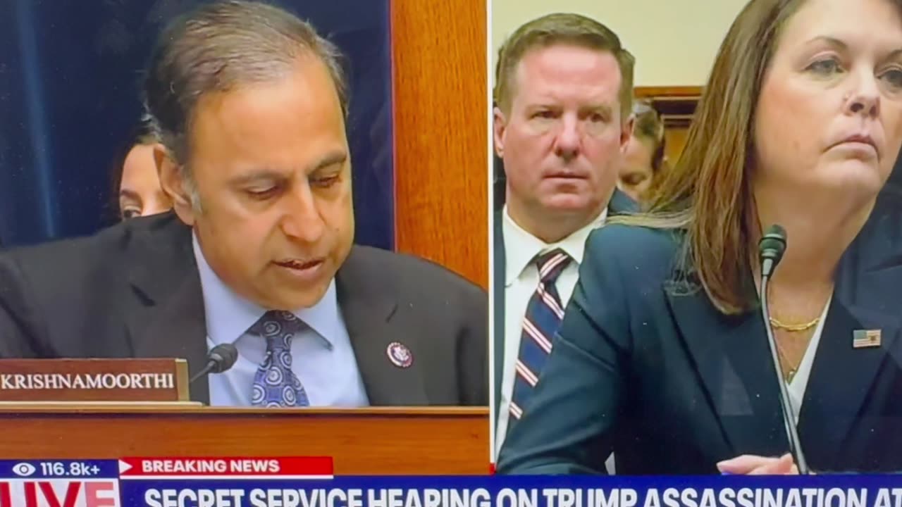 Rep. Krishnamoorthi grilling of Secret Service Chief Cheatle