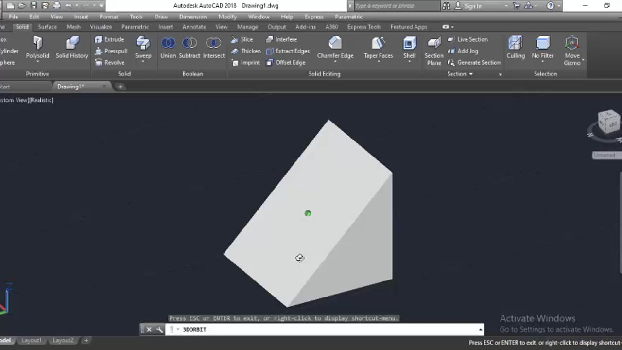 3D Object Tapper Face creation on AutoCAD by Masroor Khan For Beginners