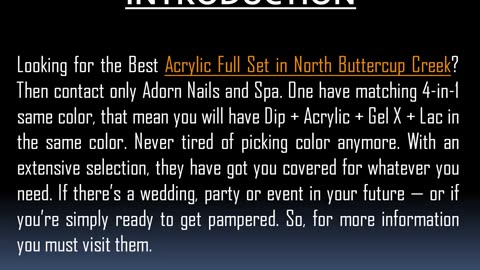 Best Acrylic Full Set in North Buttercup Creek