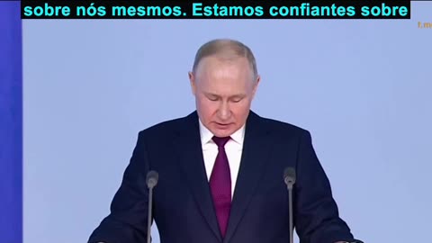 Putin closes speech, stating: “THE TRUTH IS WITH US”