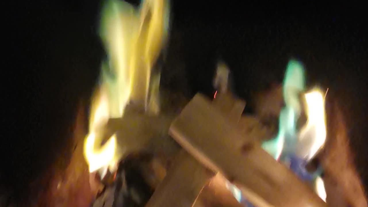 Colorful bonfire 😁