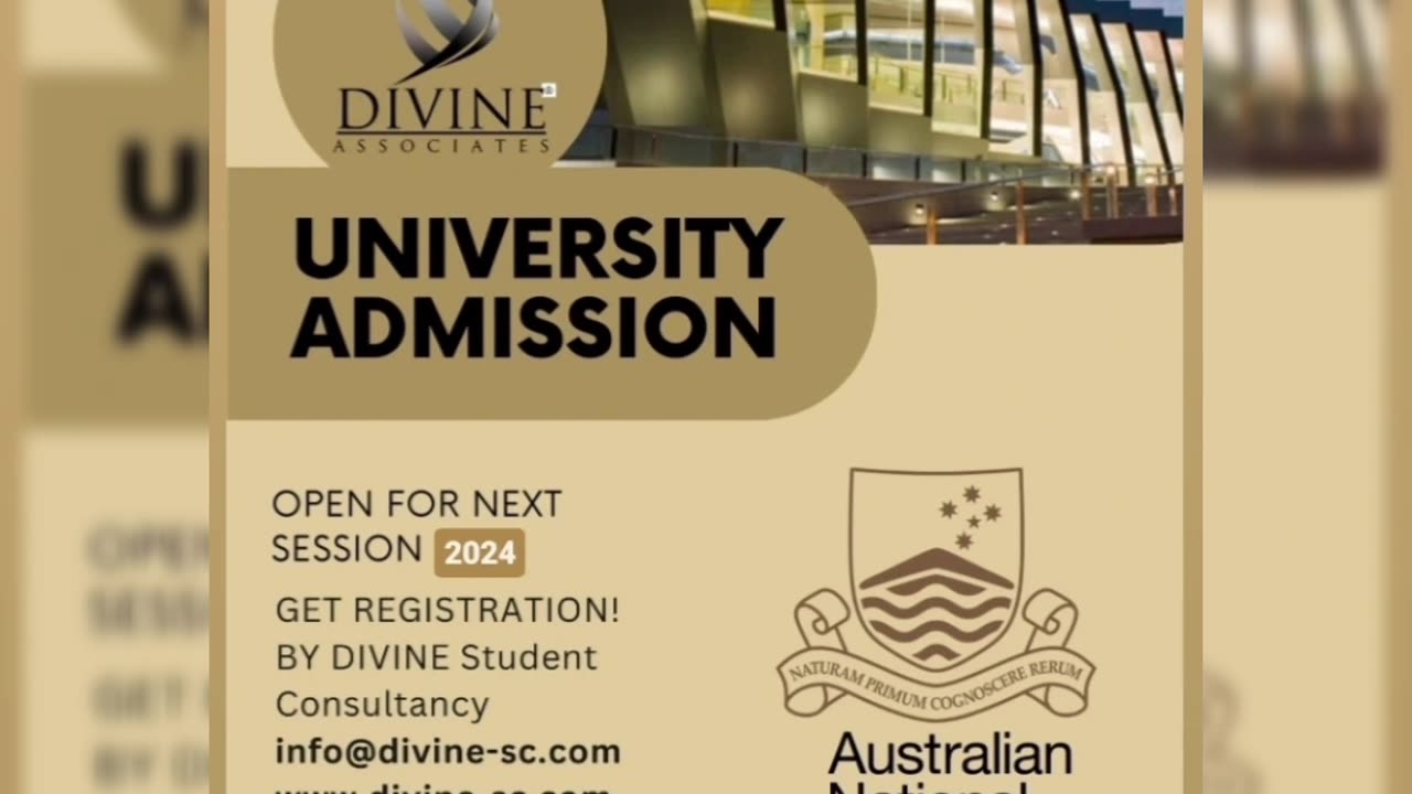 Australian National University Admission Open 2024