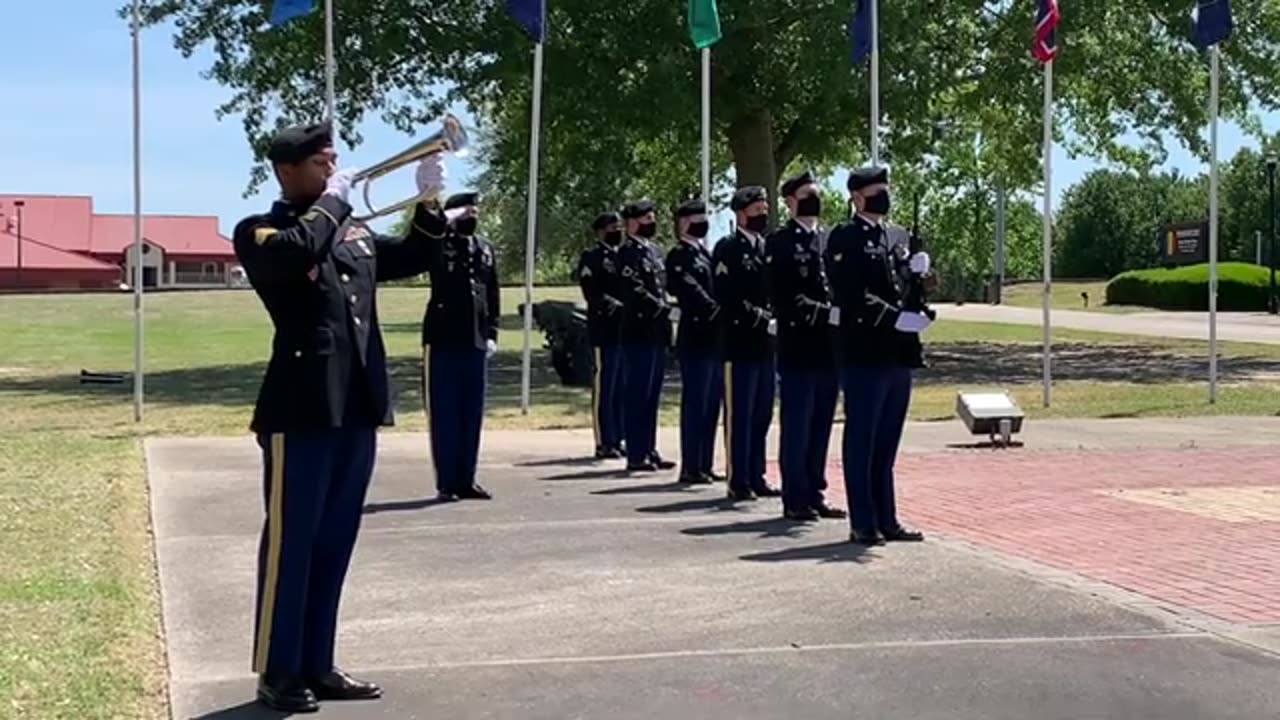 Honor Guard Performs 21-Gun Salute and TAPS