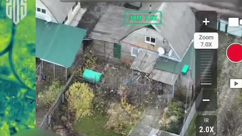 Drone Strikes on Russian Infantry Group Occupied Building