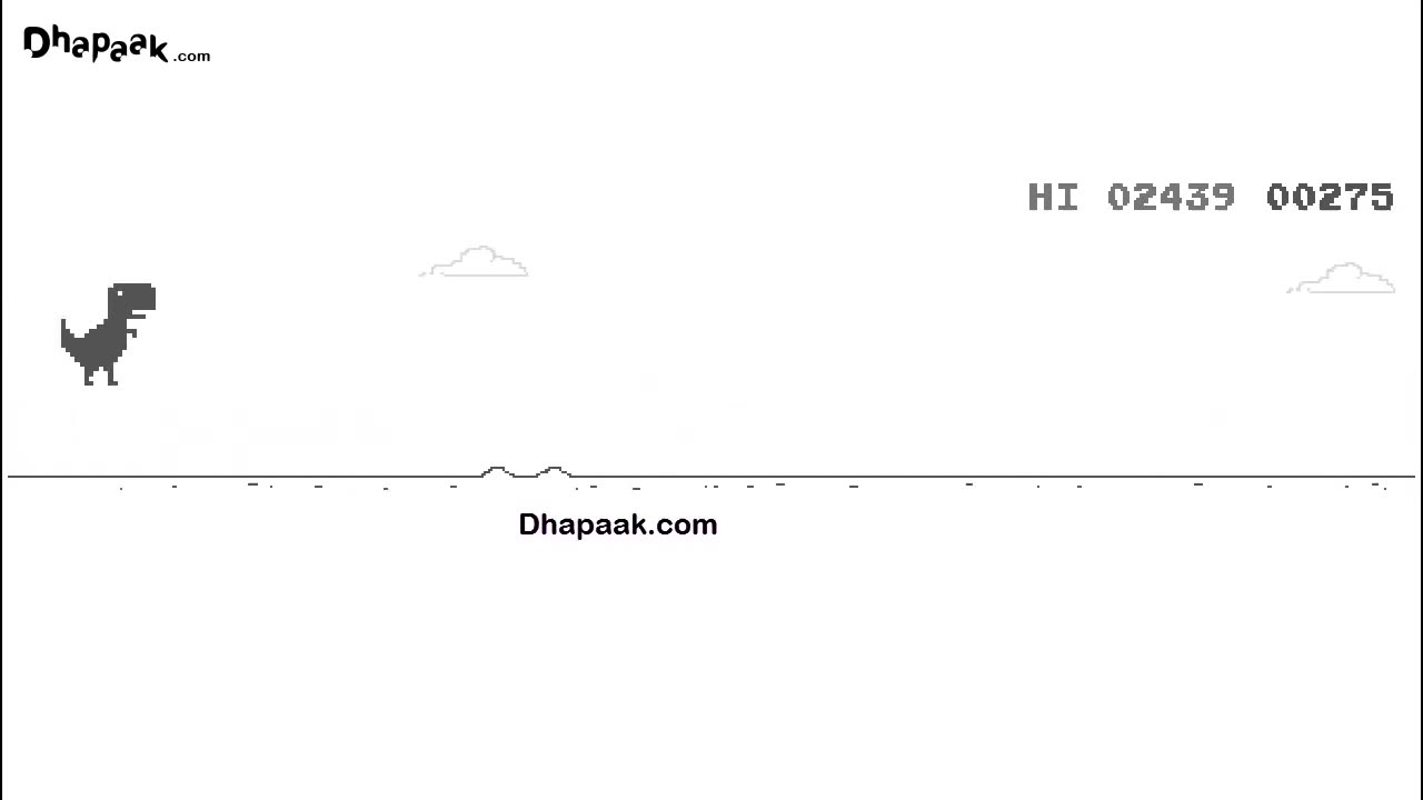 Dino T-Rex Making High Score - Play on Dhapaak.com