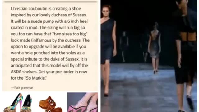 Meghans has a shoe designed just for her! Such an icon!
