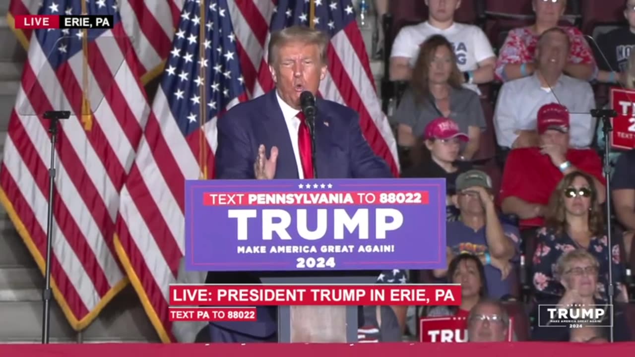 FULL SPEECH of President Trump in Erie, PA 7/29/2023