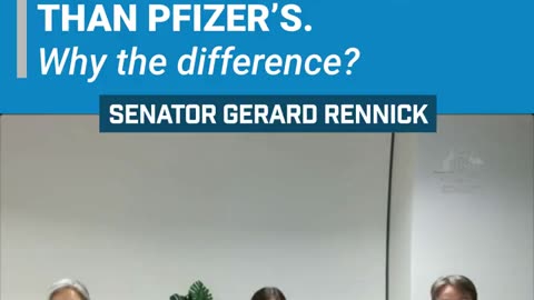 Senator Gerard Rennick - Moderna used a massive increased amount of mRNA in Vaccine