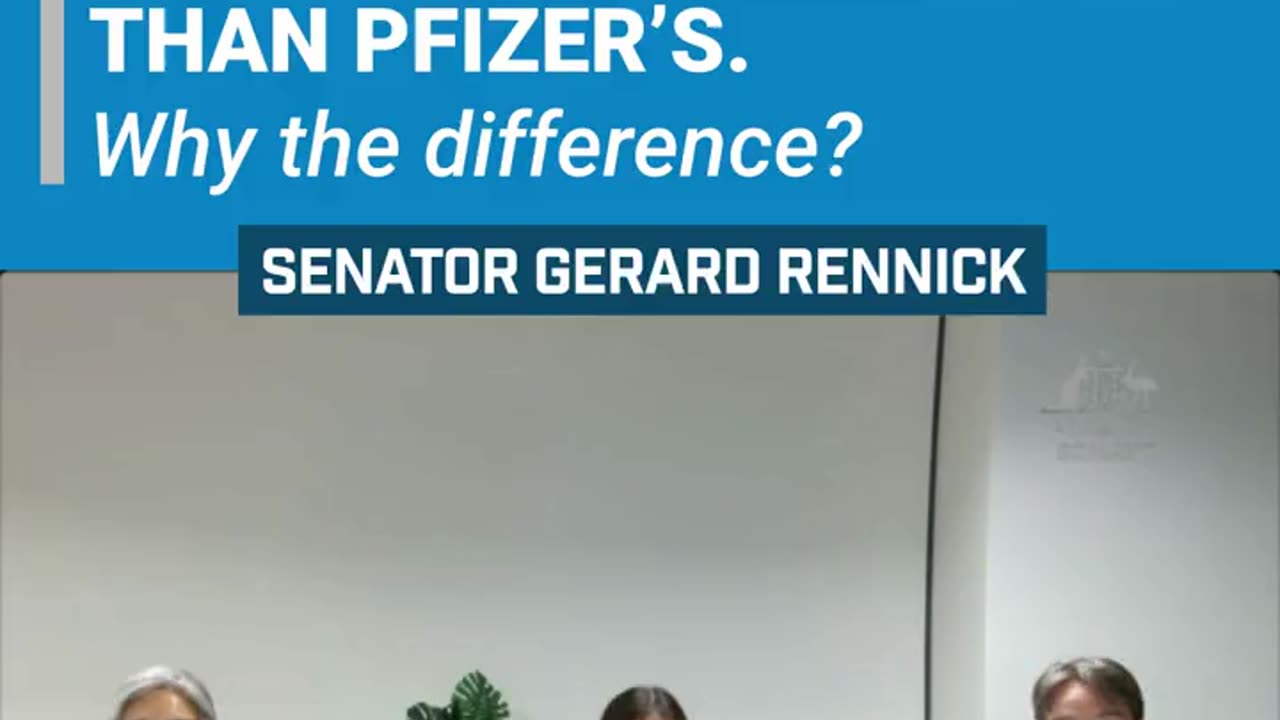 Senator Gerard Rennick - Moderna used a massive increased amount of mRNA in Vaccine