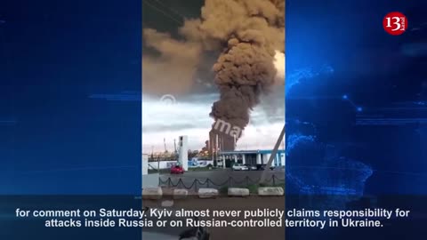 A drone attack was carried out on an oil depot in the Sevastopol, the Crimean port city