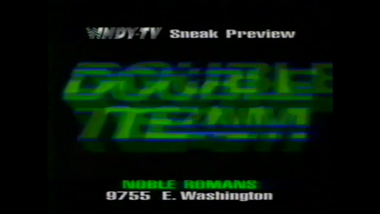 March 27, 1997 - WNDY Promo for 'Double Team' Sneak Preview