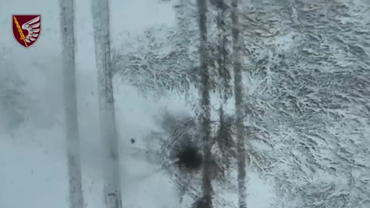 Ukrainian Drone Smashing a Russian APC
