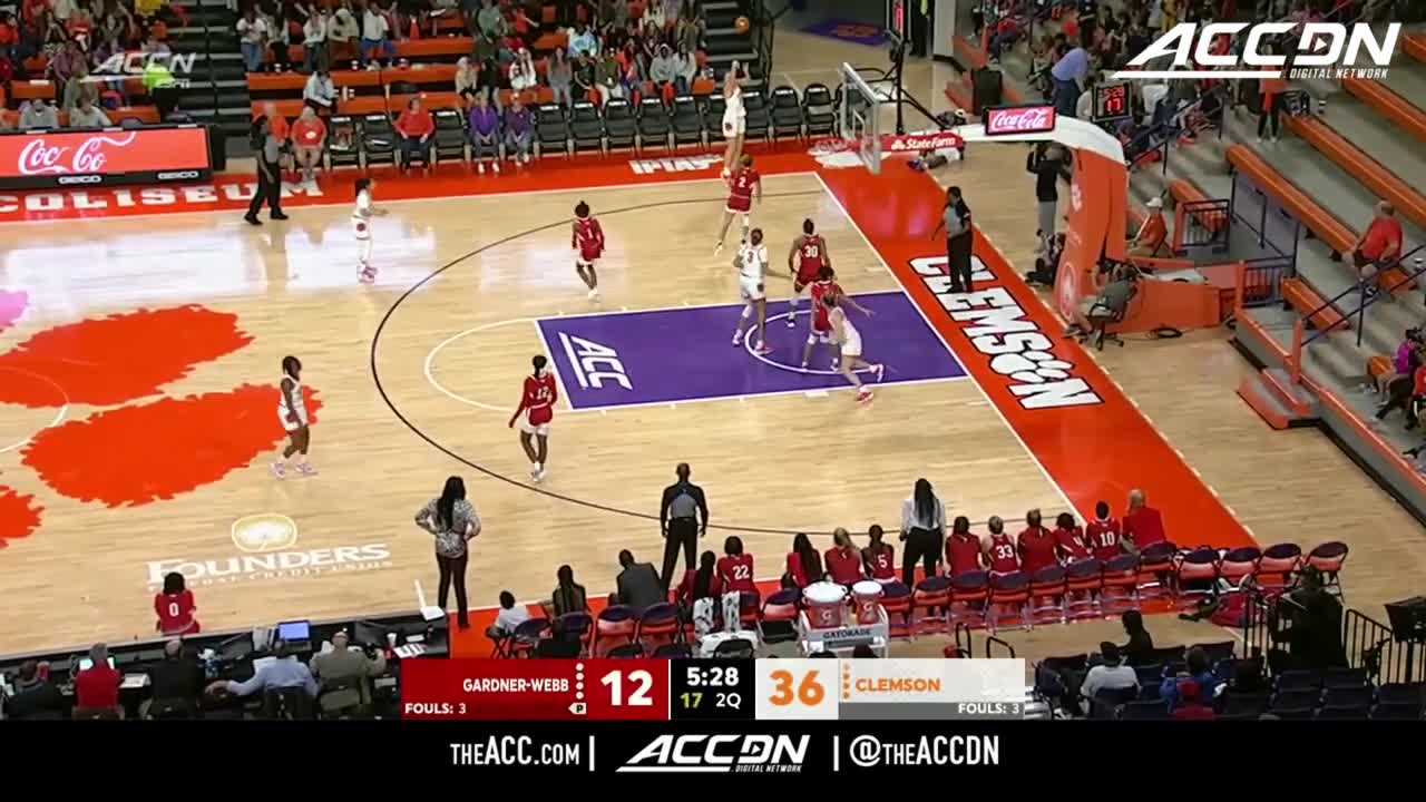 Gardner-Webb vs. Clemson ACC Women's Basketball Highlights (2022-23)