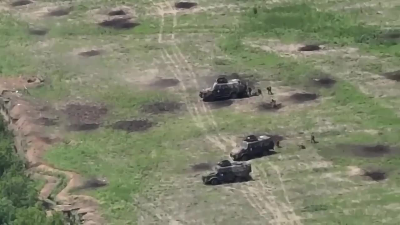 The 35th brigade storms the enemy positions.