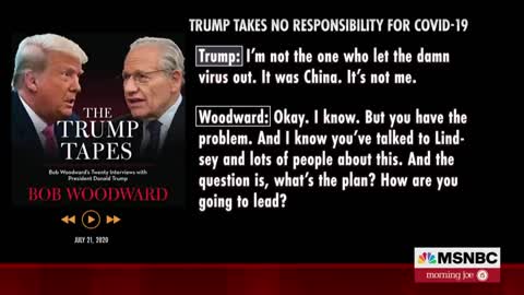 Trump Tells Woodward In 2020 He 'Wanted To Always Play It Down' On Covid