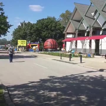 Part 2. Flashback to big basketball in the distance.