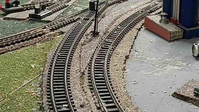 main line past the maintenance yard