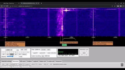 X06b 111666 20/11/2022 1117 UTC 12183/13883/14783kHz