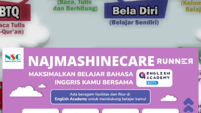 Rekomendasi Les Bahasa Inggris Online #najmashinecare #fyp #shorts #englishacademy