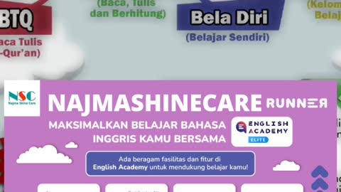 Rekomendasi Les Bahasa Inggris Online #najmashinecare #fyp #shorts #englishacademy