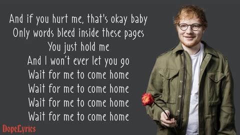 Photograph - Ed Sheeran (Lyrics)