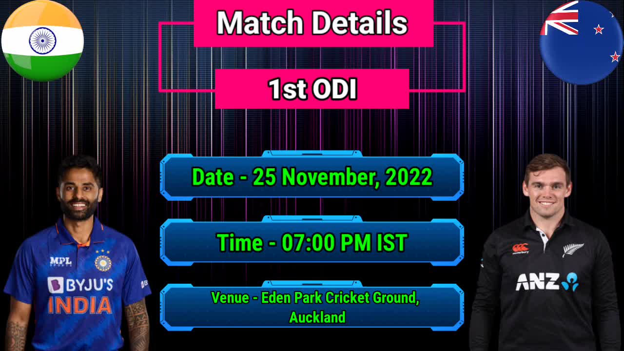 India tour of New Zealand 2022 IND vs NZ 1st ODI match playing 11 India 1st ODI Playing 11