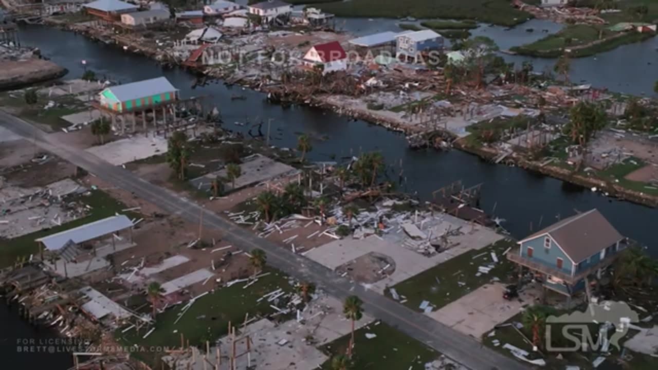 09-27-2024 Keaton Beach, FL - Destruction from Above - Storm Surge of ...