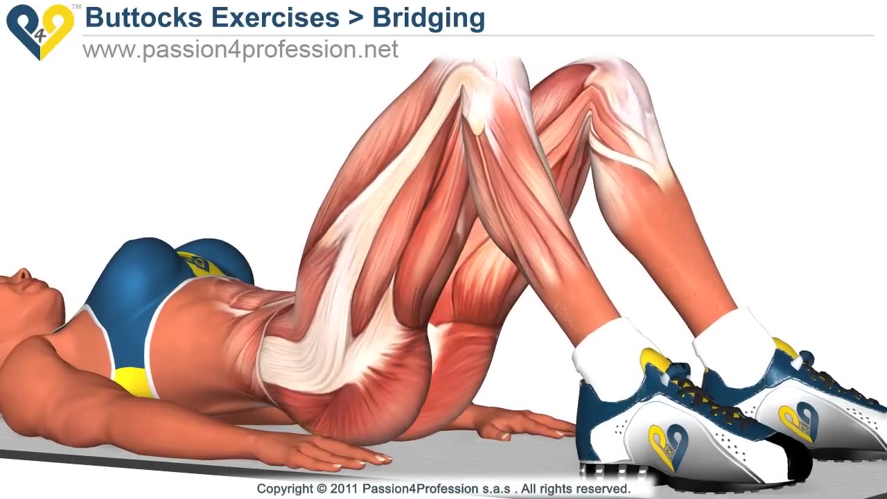 BEST Tone Buttocks exercise - Reduce buttocks and thighs with Bridging exercise