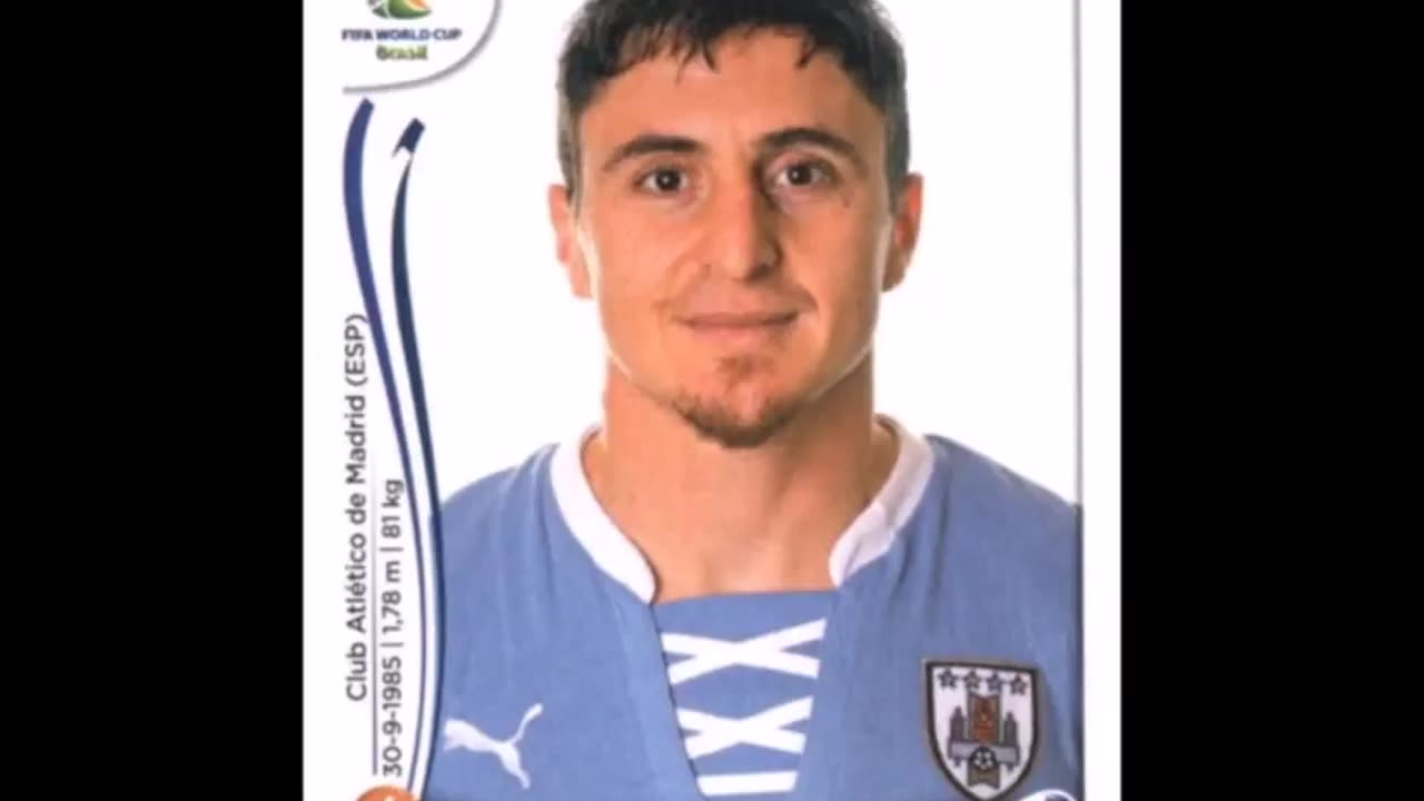 PANINI STICKERS URUGUAY TEAM WORLD CUP 2014