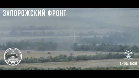 Footage of repelling the offensive of militants in the Zaporozhye direction