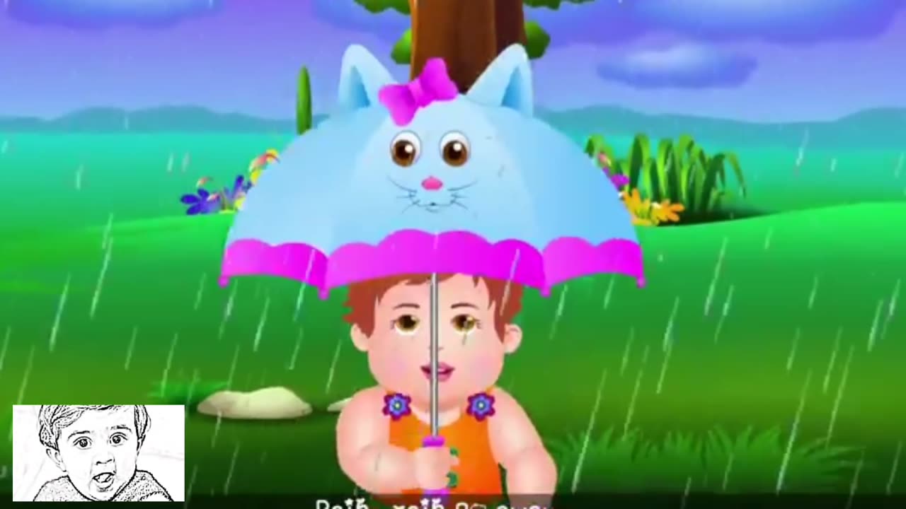 Rain Rain ⛈️ kids song| Rain _Rain_ go ................