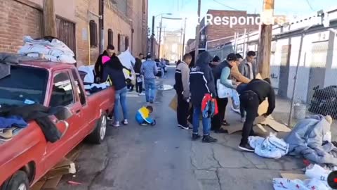 This is what Bidens' open border policy has done to the city of El Paso, Texas.