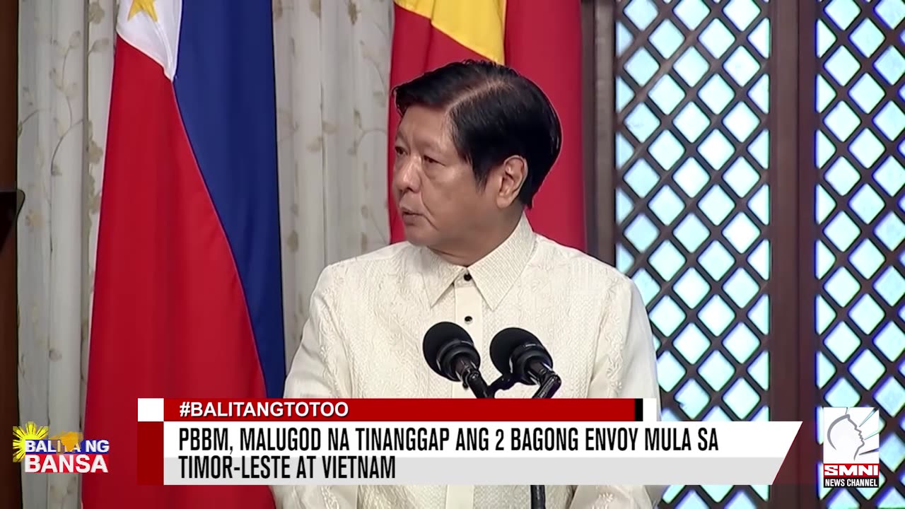 PBBM, malugod na tinanggap ang 2 bagong envoy mula sa Timor-Leste at Vietnam