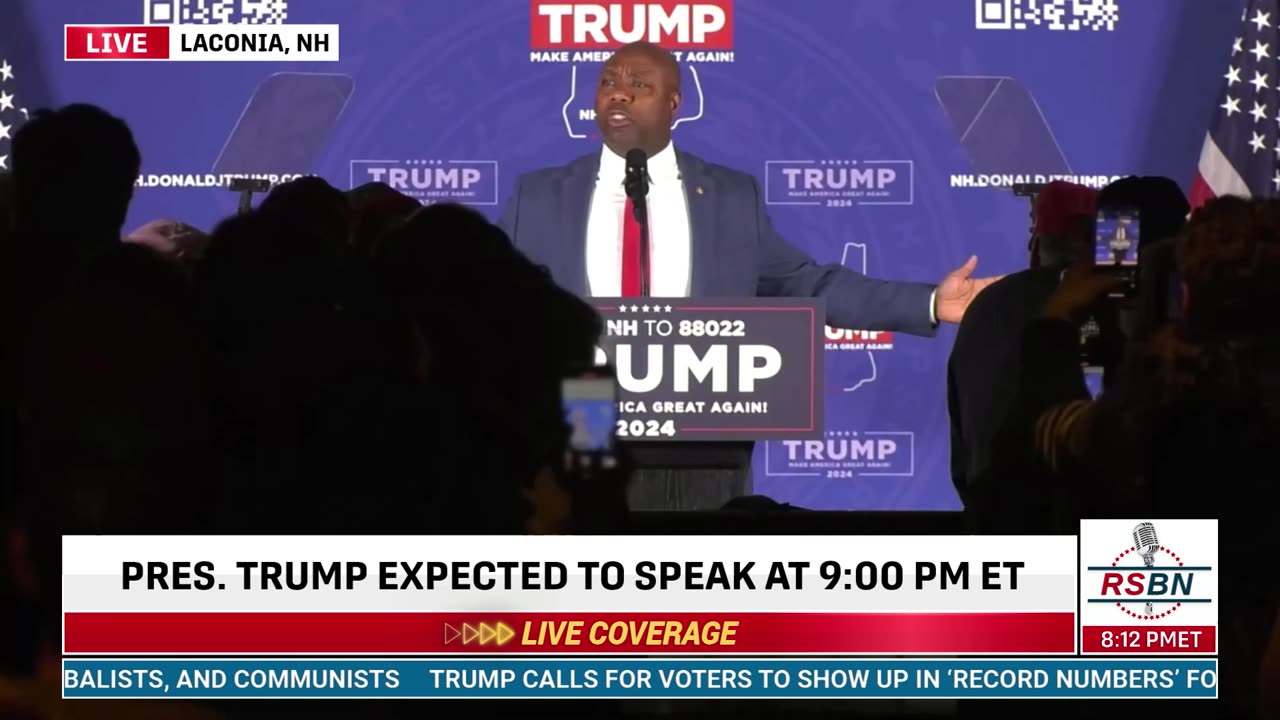 FULL SPEECH: United States Senator of South Carolina Tim Scott in Laconia, NH - 1/22/24