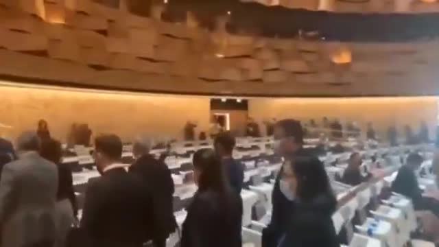 Diplomats from European countries left the UN Human Rights Council before Lavrov's speech