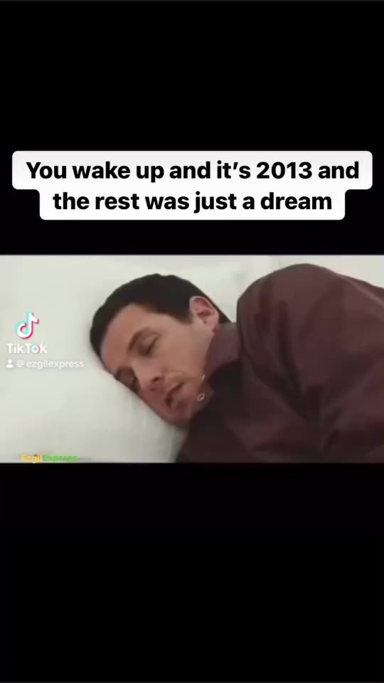 Bro woke up from the bad dream‼️