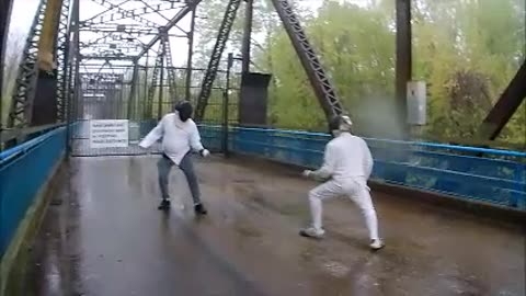 Chain of Rocks in the Rain