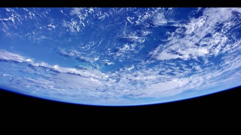 View of Earth from space in 4k