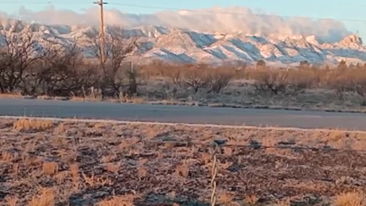 Snow on Cochise Stronghold - Super Bowl Sunday 2024 - Thank you @DearSarge and @MrsSarge