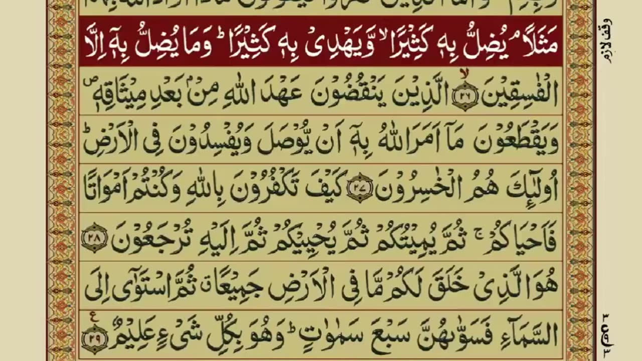 "Quran 1st Para with Urdu Translation."