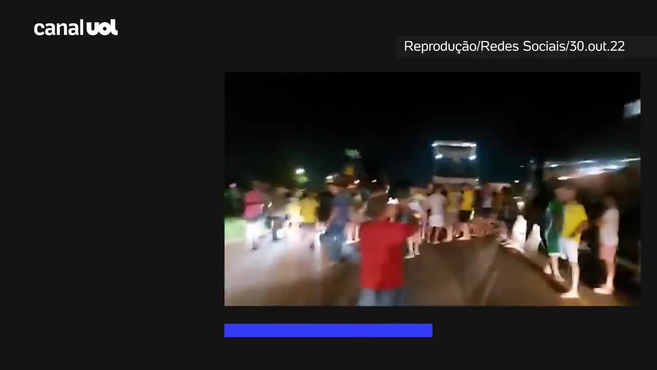 Manifestantes fecham BR-163 em MT contra eleição de Lula